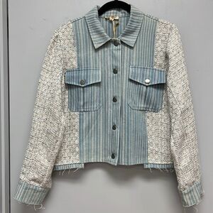 NWT Mystree Women’s Mixed Media Jacket Size Small